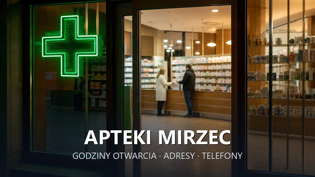 Apteki MIRZEC, powiat starachowicki - adresy, telefony, godziny otwarcia