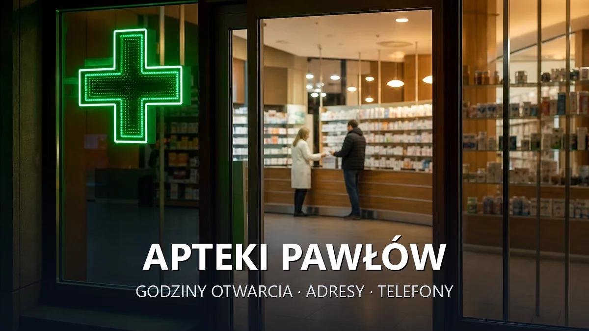 Apteki Pawłów, powiat starachowicki - adresy, telefony, godziny otwarcia