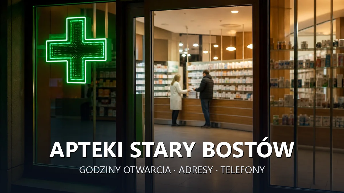 Apteki Stary Bostów, gmina Pawłów, powiat starachowicki - adresy, telefony, godziny otwarcia