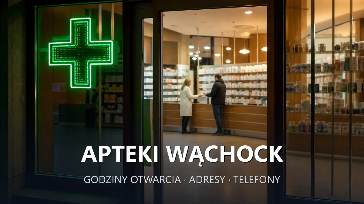 Apteki Wąchock, powiat starachowicki - adresy, telefony, godziny otwarcia