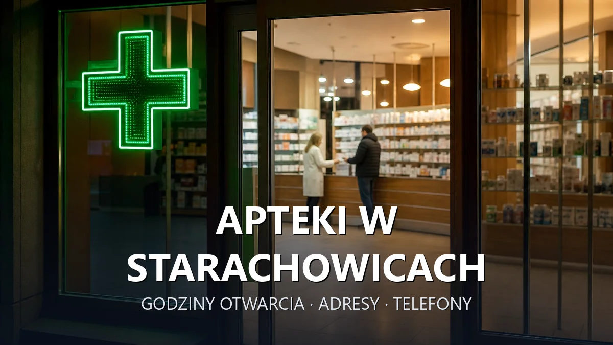 Apteki w Starachowicach - godziny otwarcia i dyżury