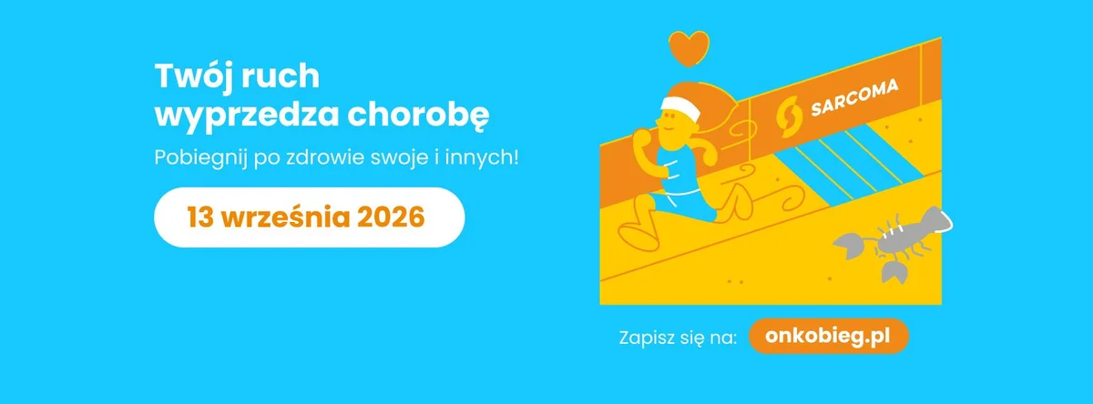 Grafika promocyjna wydarzenia 19. Onkobieg w Starachowicach. Bieg, który łączy sport i wsparcie