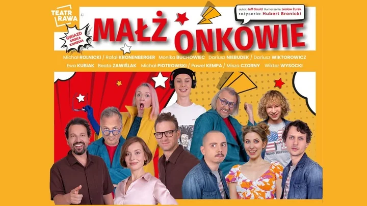 Grafika promocyjna wydarzenia MAŁŻONKOWIE — komedia nie tylko dla par w Starachowicach