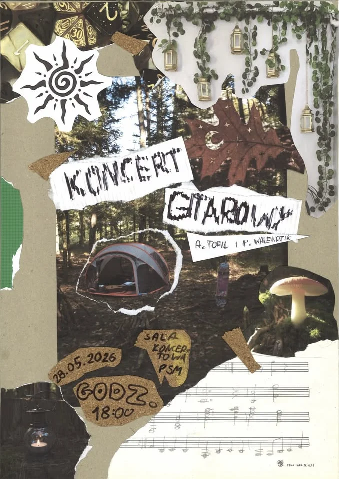Grafika promocyjna wydarzenia Koncert gitarowy w Starachowicach z Amelią Tofil i Piotrem Walendzikiem