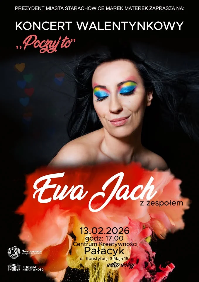Grafika promocyjna wydarzenia Koncert Walentynkowy „Poczuj to” — Ewa Jach z zespołem