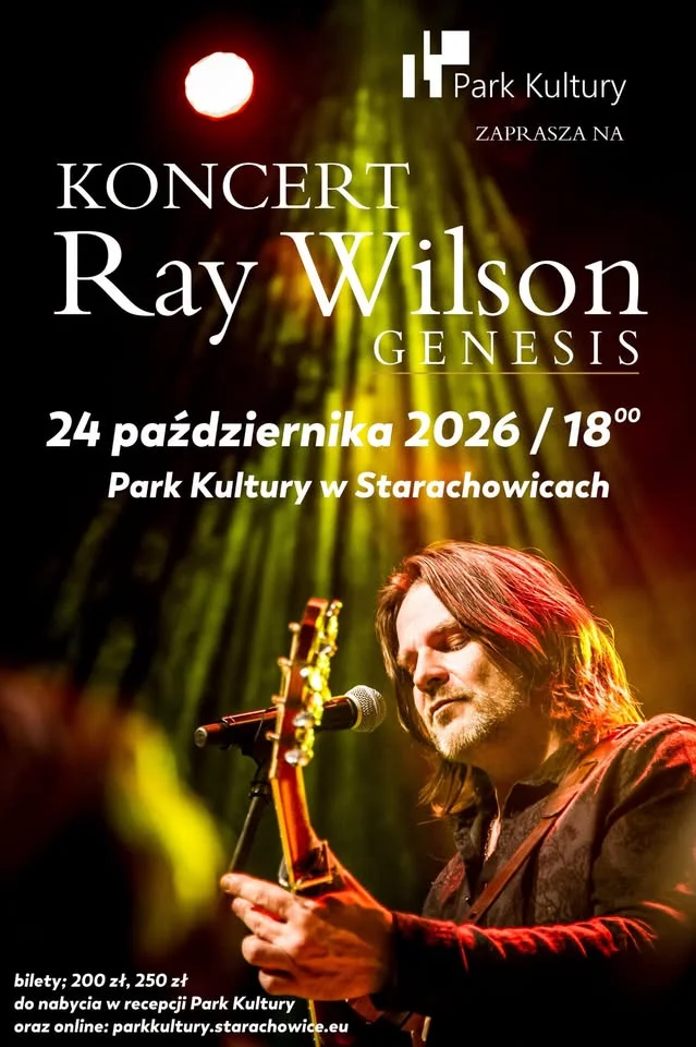 Grafika promocyjna wydarzenia Ray Wilson w Starachowicach – koncert