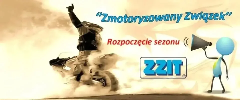 Grafika promocyjna wydarzenia Rozpoczęcie sezonu motocyklowego ZZIT w Starachowicach