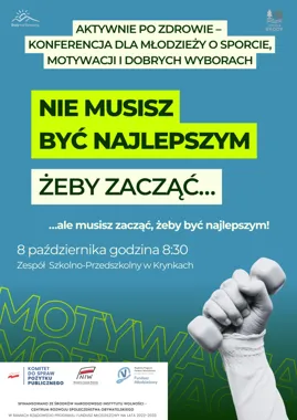 Grafika promocyjna wydarzenia Konferencja „Aktywnie po zdrowie” w Krynkach