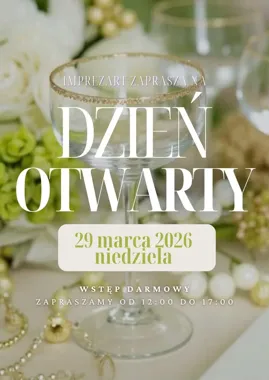 Grafika promocyjna wydarzenia Dzień Otwarty w ImprezArt — inspiracje na ślub, urodziny i eventy