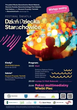 Grafika promocyjna wydarzenia Festiwal Światła | Dzień Dziecka Starachowice 2026