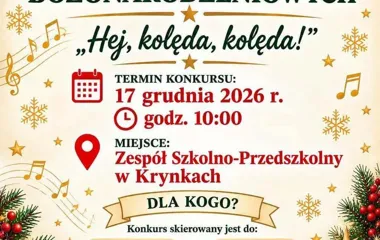 Grafika promocyjna wydarzenia Konkurs kolęd „Hej, kolęda, kolęda!”