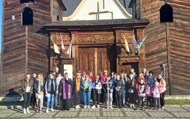 Grafika promocyjna wydarzenia Piesza pielgrzymka do Kałkowa-Godowa