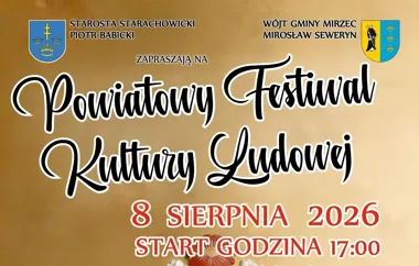 Grafika promocyjna wydarzenia Powiatowy Festiwal Kultury Ludowej