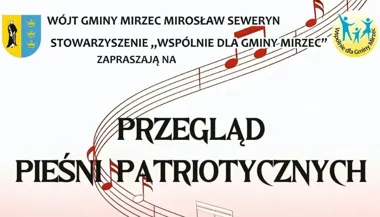 Grafika promocyjna wydarzenia Przegląd Pieśni Patriotycznych
