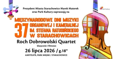 Grafika promocyjna wydarzenia Roch Dobrowolski Quartet – muzyka filmowa