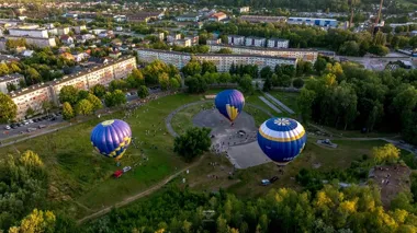 Grafika promocyjna wydarzenia VII Fiesta Balonowa w Starachowicach — pokazy balonów 19–21 czerwca