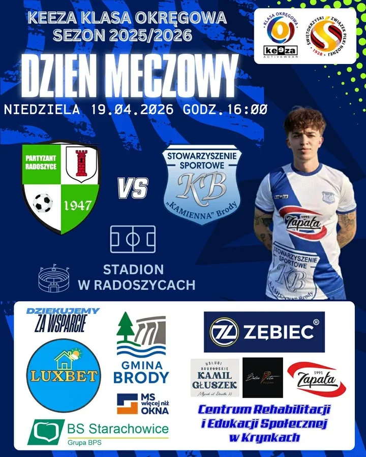 Kamienna Brody jedzie do Radoszyc po punkty mimo osłabień