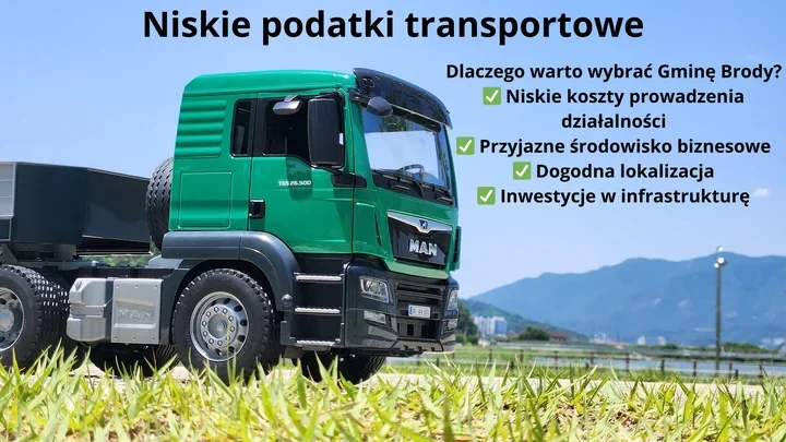 Gmina Brody kusi przedsiębiorców – niskie podatki od środków transportu przyciągają firmy