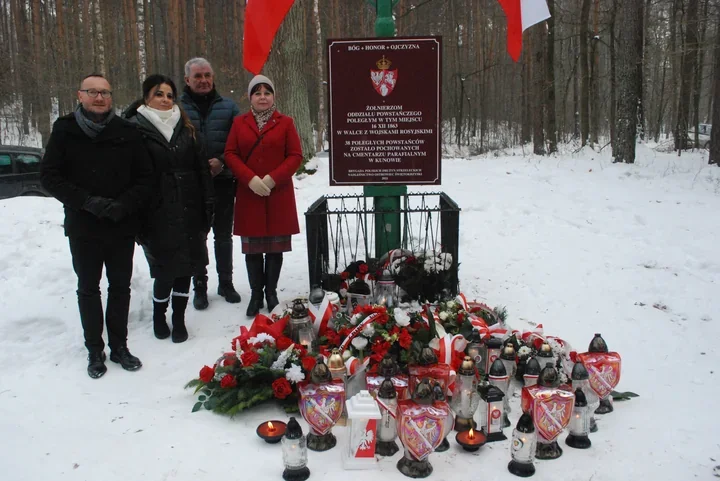 Przy Zielonym Krzyżu pamięć o powstańcach ożyła w gminie Brody
