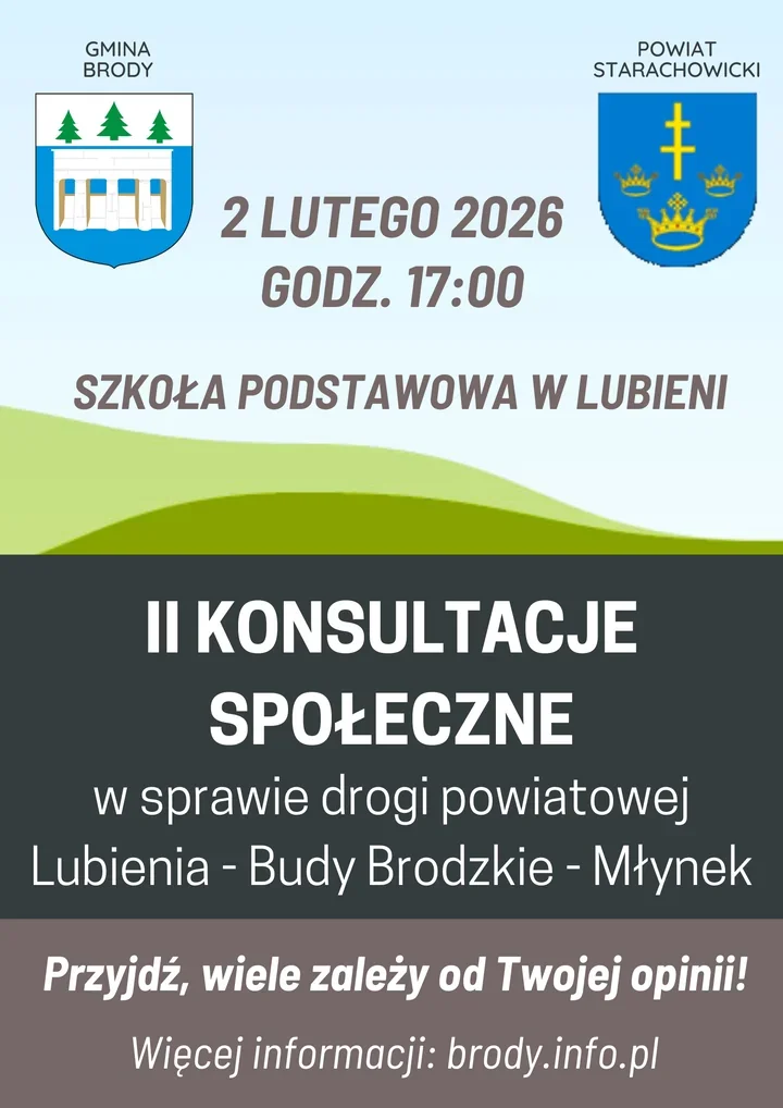 Mieszkańcy Lubieni zaproszeni na konsultacje w sprawie rozbudowy drogi powiatowej