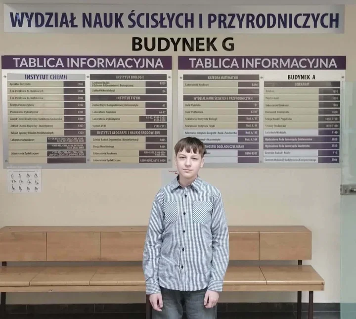 Uczeń z Krynek błysnął w wojewódzkich konkursach i sięgnął po laur