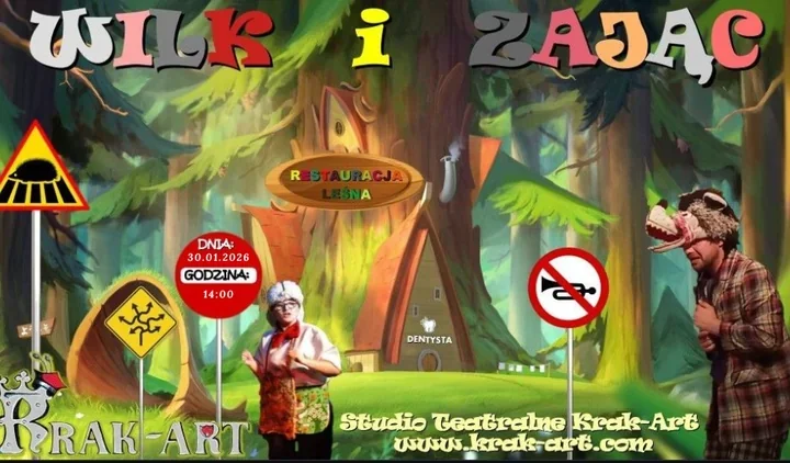 Teatralna niespodzianka na zakończenie ferii - Krak-Art w Brodach