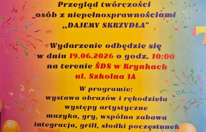 Talenty osób z niepełnosprawnościami wyjdą na pierwszy plan w Krynkach