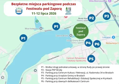 Sześć bezpłatnych parkingów na Festiwal pod Zaporą. Gmina Brody stawia na porządek