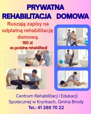 Rehabilitacja bez wychodzenia z domu. Nowa usługa w Centrum w Krynkach