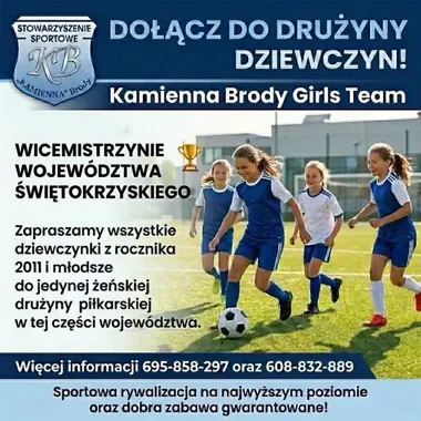 Kamienna Brody Girls Team szuka nowych piłkarek. To wicemistrzynie województwa