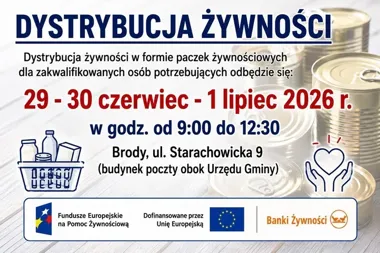 Paczki żywnościowe wracają do Brodów. Pomoc ruszy pod koniec czerwca