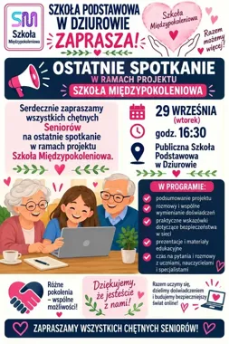 Seniorzy poznają zasady bezpieczeństwa w sieci. Finał projektu w Dziurowie