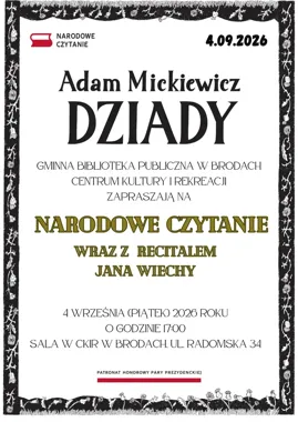 Mieszkańcy gminy Brody przedstawią „Dziady” Mickiewicza