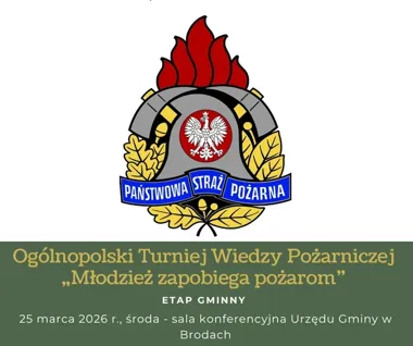 W Brodach zawalczą młodzi o awans w turnieju wiedzy pożarniczej