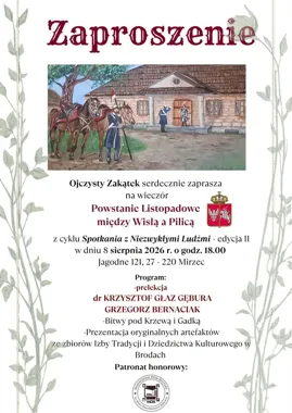 Powstanie Listopadowe między Wisłą a Pilicą. W Jagodnem pokażą oryginalne artefakty