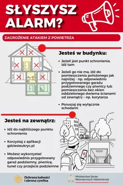 Co zrobić po alarmie z powietrza? Jest instrukcja dla mieszkańców gminy Brody