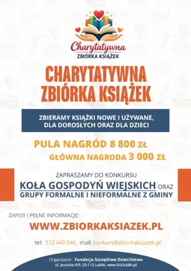 Książki zamiast kurzu. Rusza konkurs z nagrodami dla kół i grup z gminy