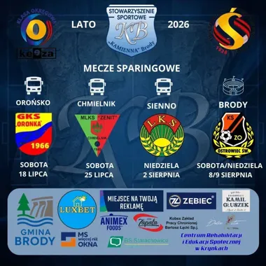 Kamienna Brody zagra serię sparingów przed startem okręgówki