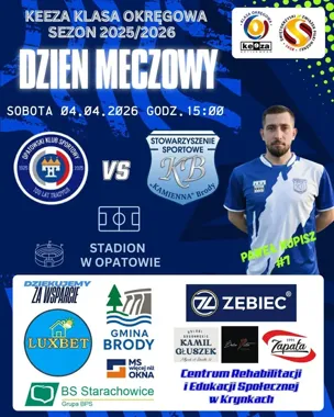 Kamienna Brody jedzie do lidera z wiosennym impetem i dużą stawką