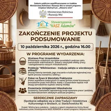 Wiklina, miotły i praca mieszkańców. Finał projektu w Brodach