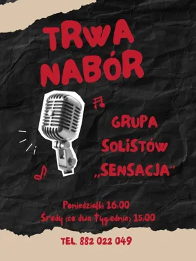 Nabór do grupy solistów „Sensacja” w Brodach – szansa dla młodych wokalistów