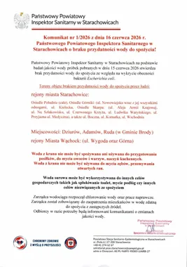 Woda z trzech miejscowości Gminy Brody nie nadaje się do picia