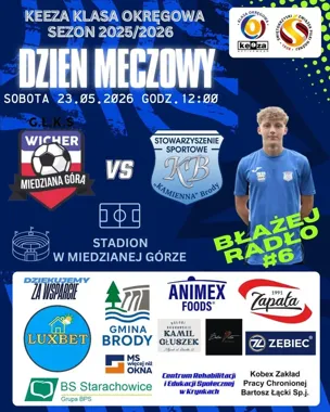 Zespół z Brodów jedzie po rewanż. Wicher z Miedzianej Góry broni czwartego miejsca