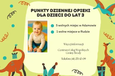 W gminie Brody są jeszcze wolne miejsca dla najmłodszych dzieci