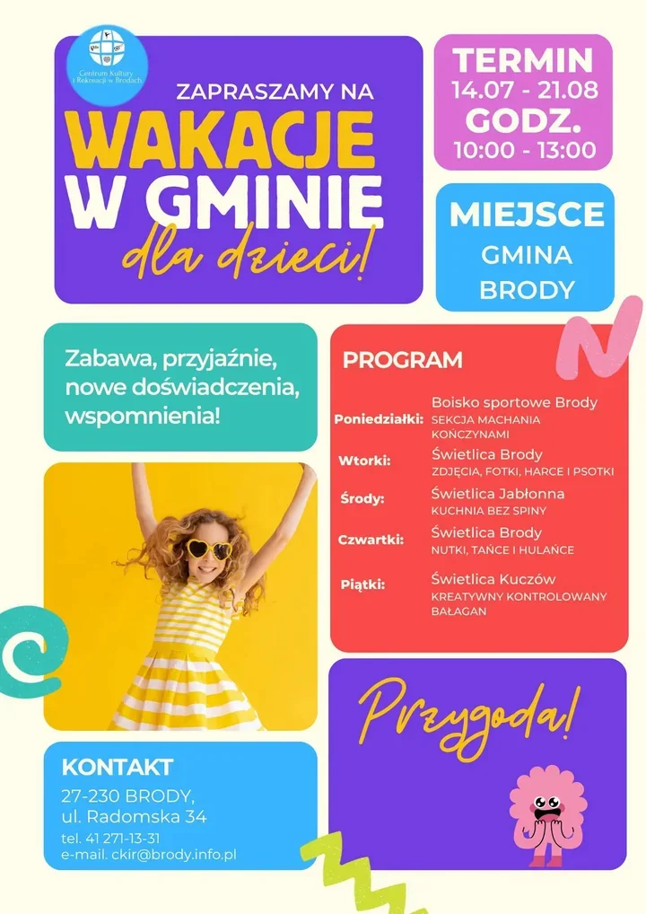 W Brodach rusza wakacyjny cykl zajęć. Dzieci będą w ruchu przez całe lato