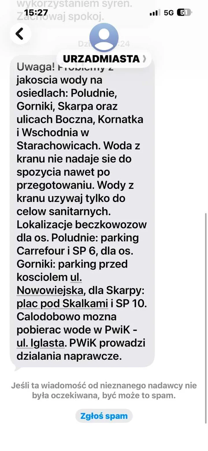 SMS zamiast domysłów. W Starachowicach działa szybkie ostrzeganie
