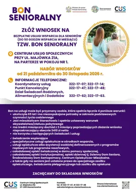 200 seniorów może otrzymać bezpłatne wsparcie w domu