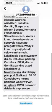 SMS zamiast domysłów. W Starachowicach działa szybkie ostrzeganie
