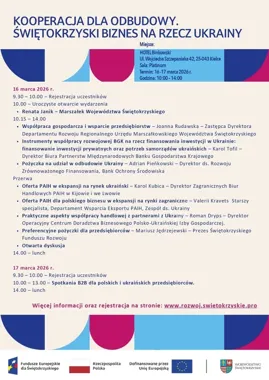 Firmy mogą inwestować na Ukrainie – konferencja o finansowaniu i polskim łańcuchu dostaw