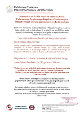 Woda z kranu nie nadaje się do picia. Beczkowozy ruszyły na osiedla Starachowic
